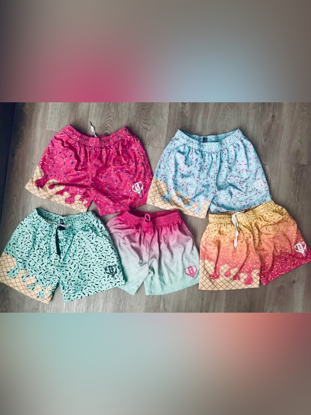 Boys XL Baseball Lifestyle Ice-cream Shorts